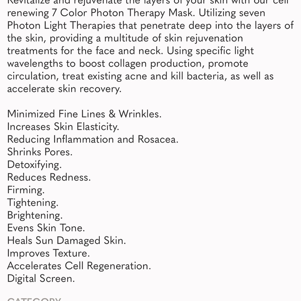 Gold LED Skincare Mask - Picture 12 of 14